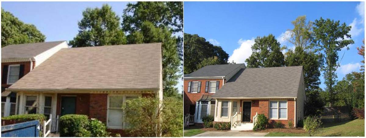 Before and after: Magnolia Front exterior