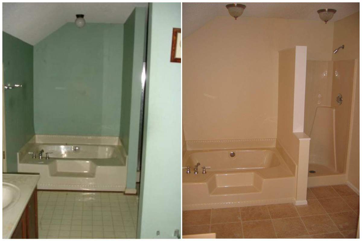 Before and after: Magnolia Master bath