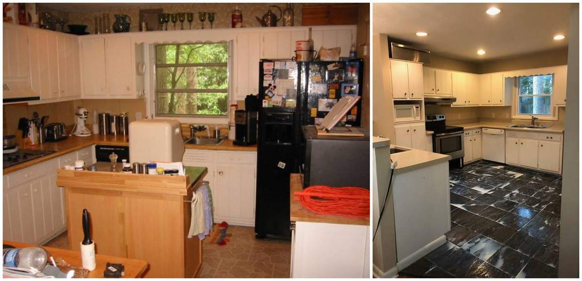 Before and after: Reed Rd Kitchen