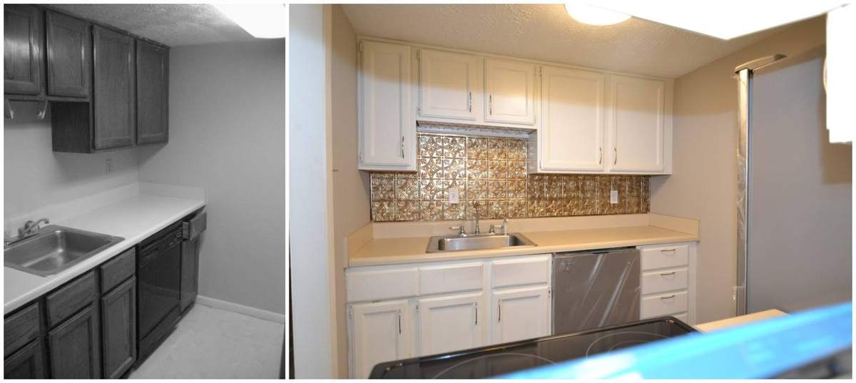 Before and after: Reeves St #1 Kitchen